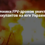 Пограничники FPV-дроном уничтожили лодку оккупантов на юге Украины