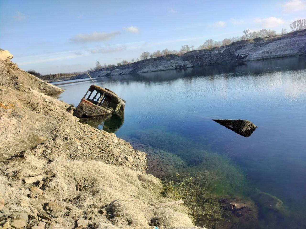 Монахівський кар'єр у Донецькій області пересихає