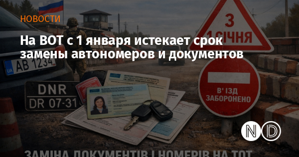 На ВОТ с 1 января истекает срок замены автономеров и документов