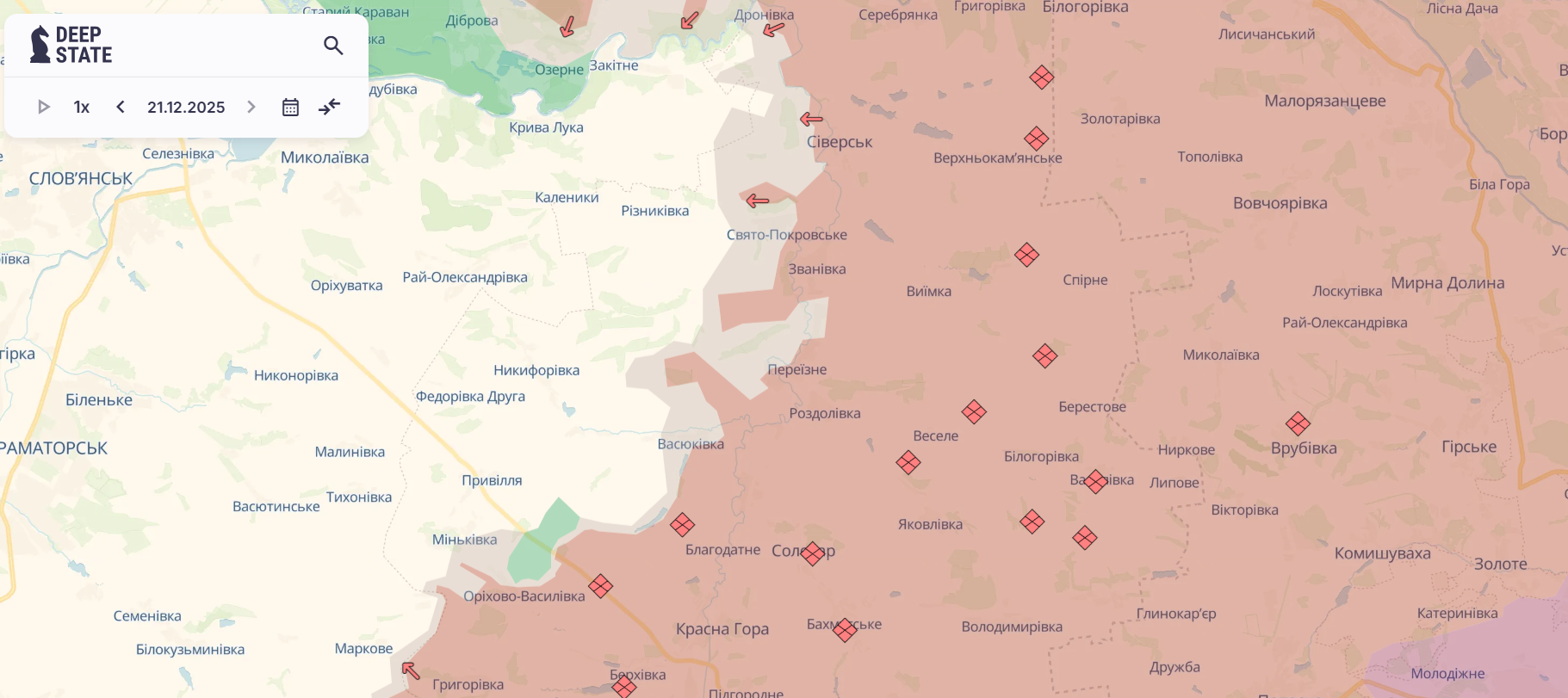 Скриншот: DeepState