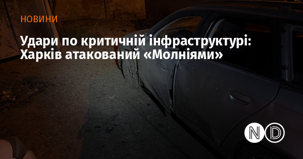 Удари по критичній інфраструктурі: Харків атакований «Молніями»