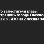 «Первого заместителя главы администрации» города Снежное отправили в СИЗО на 2 месяца за взятку