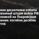Украинские десантники отбили массированный штурм войск РФ с бронетехникой на Покровском направлении: погибли десятки оккупантов