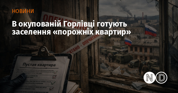 В окупованій Горлівці готують заселення «порожніх квартир»