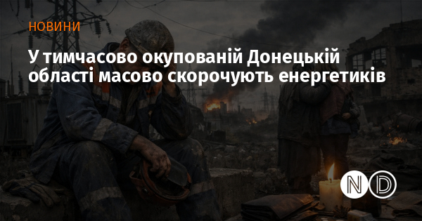 У тимчасово окупованій Донецькій області масово скорочують енергетиків