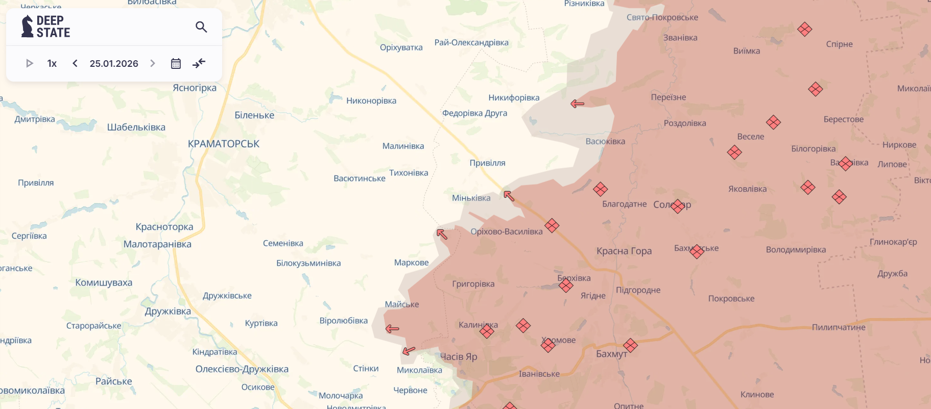 Скриншот: DeepState