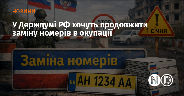 У Держдумі РФ хочуть продовжити заміну номерів в окупації