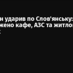 FPV-дрон ударив по Слов’янську: пошкоджено кафе, АЗС та житловий будинок