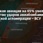 Российская авиация на 65% увеличила количество ударов авиабомбами по Покровской агломерации – ВСУ