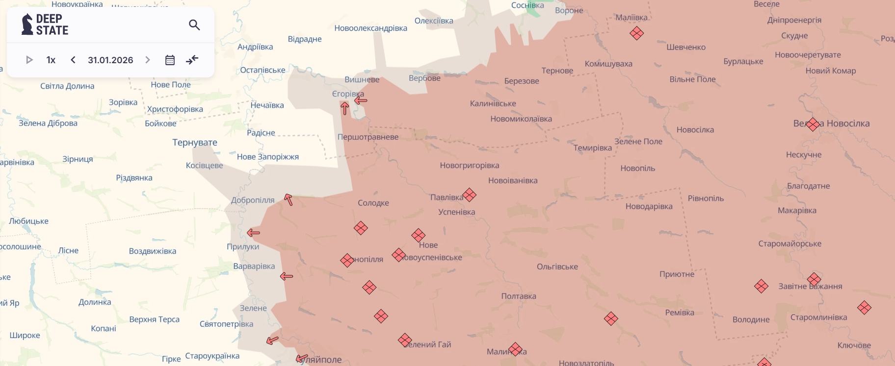 Скриншот: DeepState