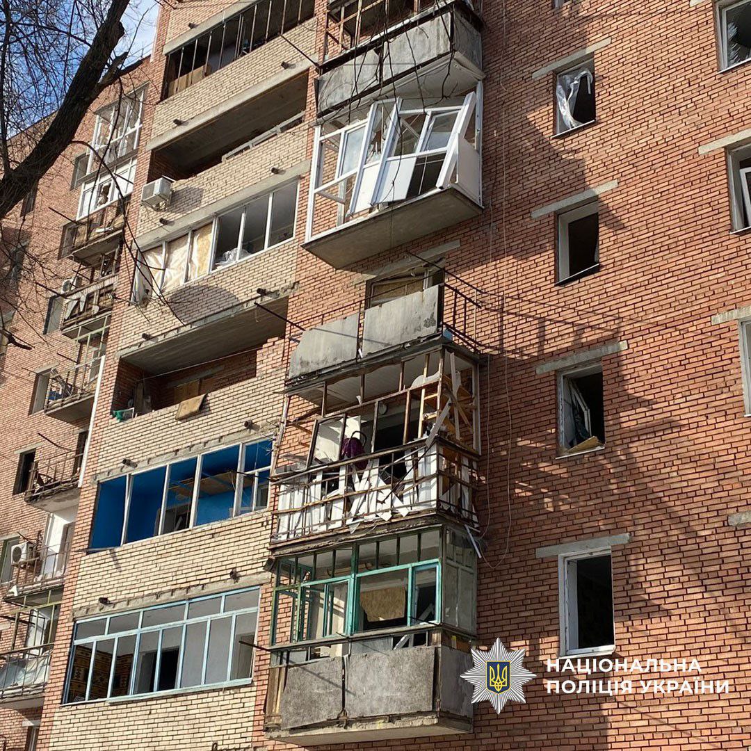 Последствия российских ударов по Донецкой области. Фото: Нацполиция Украины