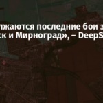 «Продолжаются последние бои за Покровск и Мирноград», – DeepState
