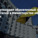 Кабмин утвердил обновленный состав заместителей в Министерстве обороны Украины