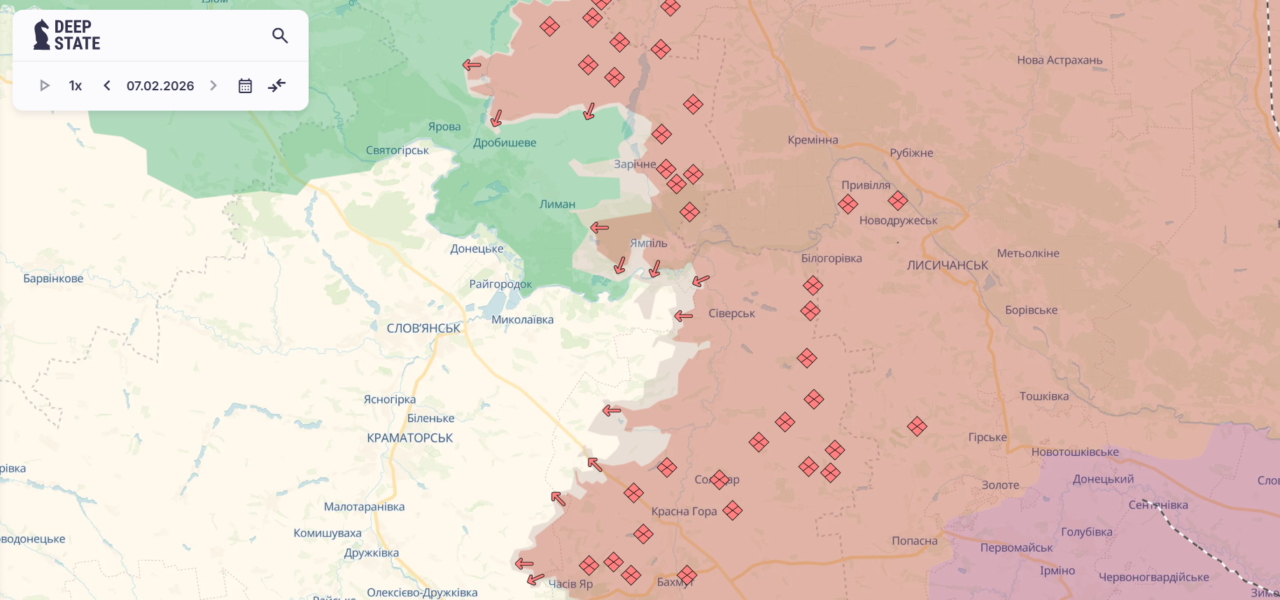 Скриншот: DeepState