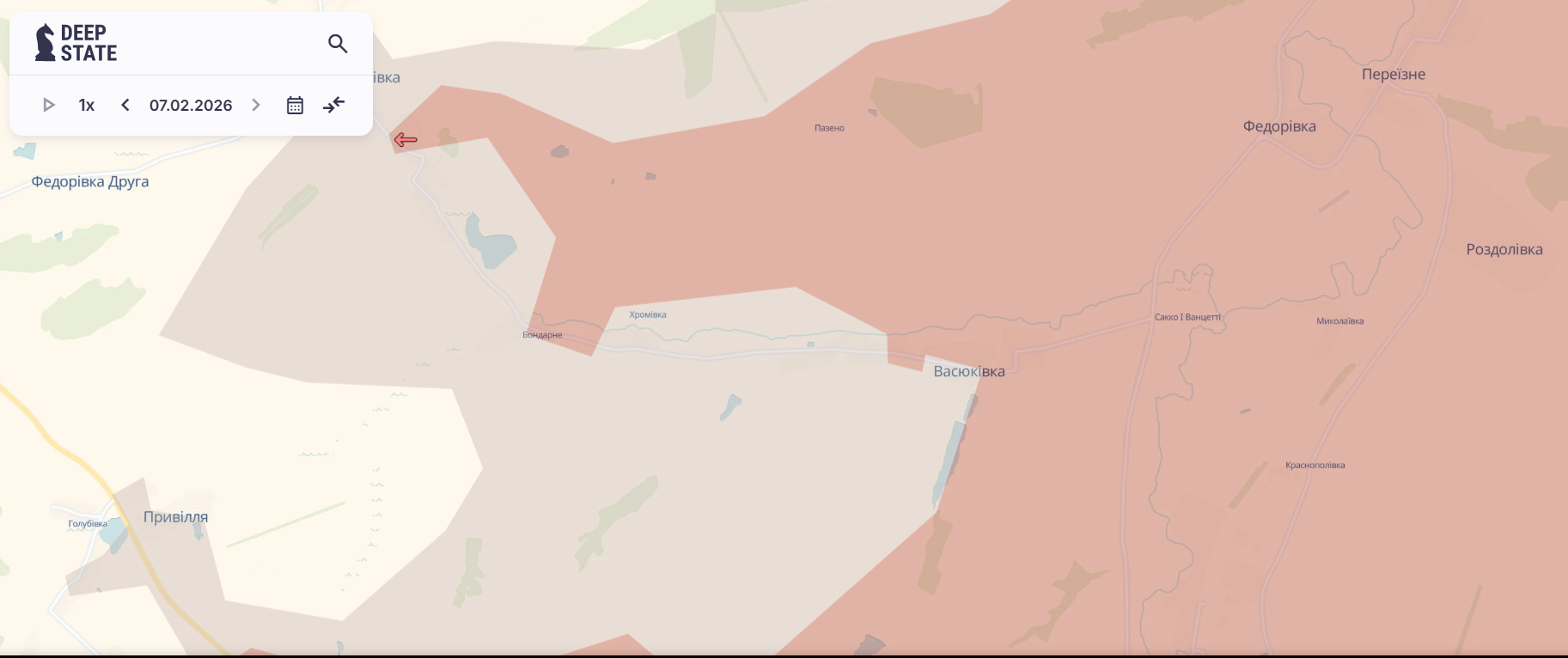 Скриншот: DeepState