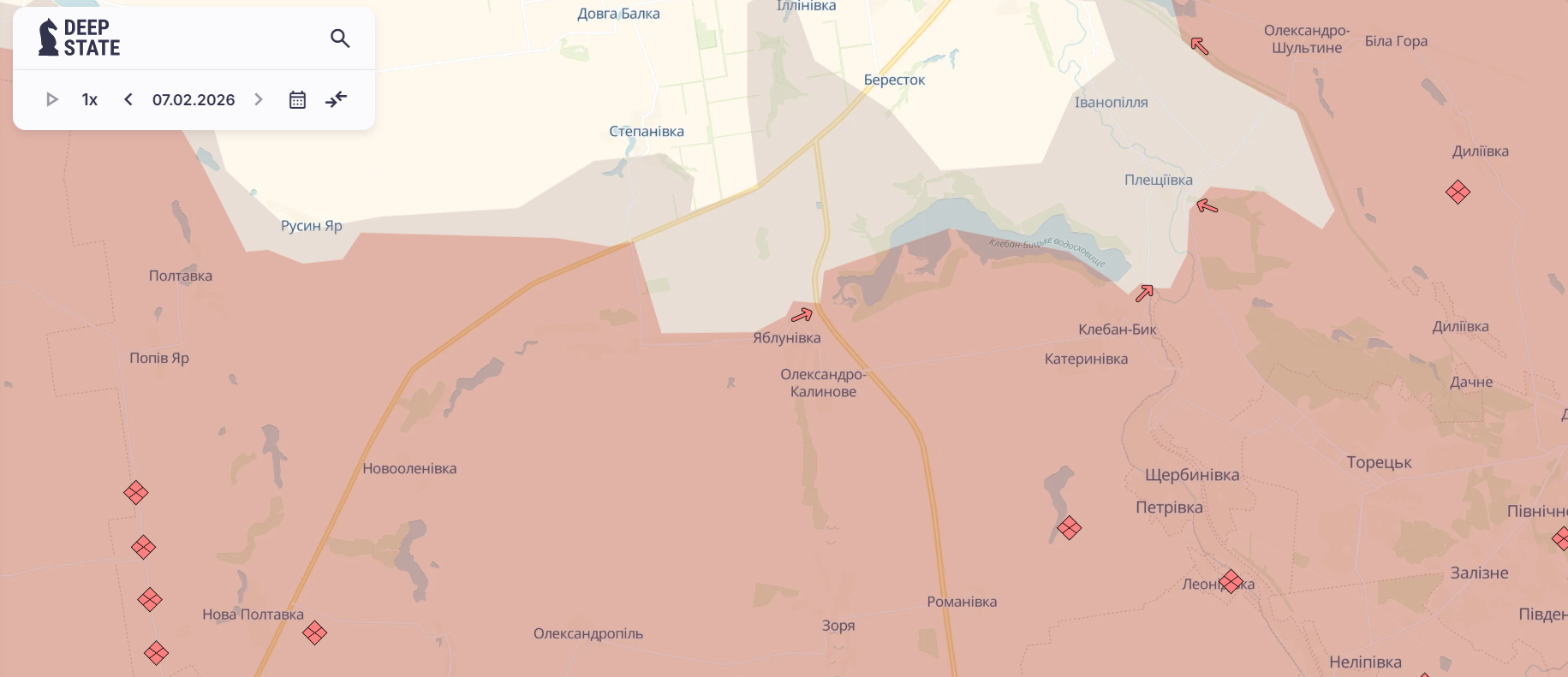 Скриншот: DeepState