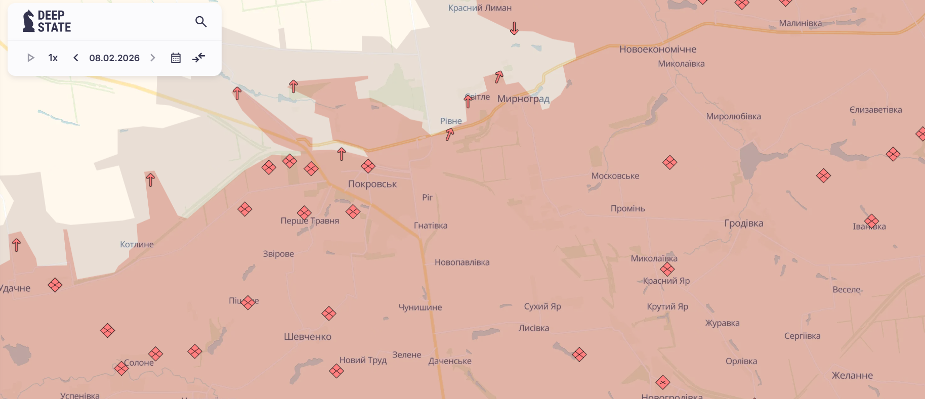 Скріншот: DeepState