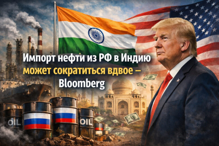 Индия может сократить импорт нефти из РФ вдвое — Bloomberg