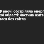 Армія РФ вночі обстріляла енергетику Донецької області: частина жителів залишилася без світла